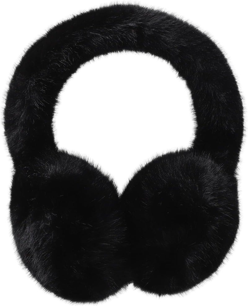 KDVOG Store Women Winter Ear Muffs Gloves Set Girls Fluffy Earmuffs Cold Weather Faux Fur Ear Warmers Touch Screen Gloves - Image 3